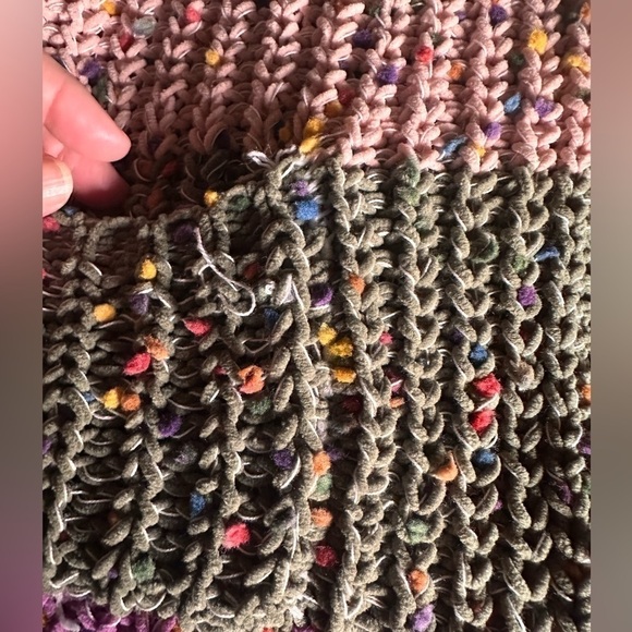 Davi and Dani size large striped chenille chunky knit cardigan. Gently‎ worn . - Picture 14 of 14